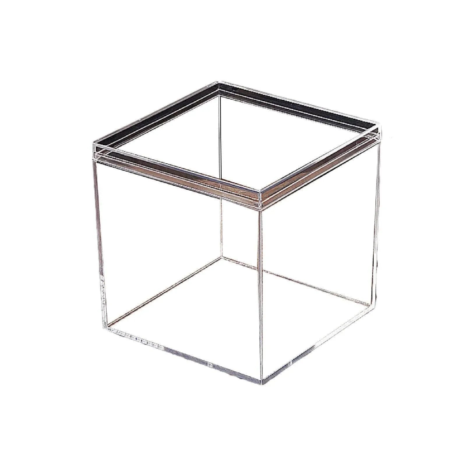 10pcs Clear Acrylic Plastic Boxes Square Storage Containers for Food Small Item - 10pcs-75-75-75